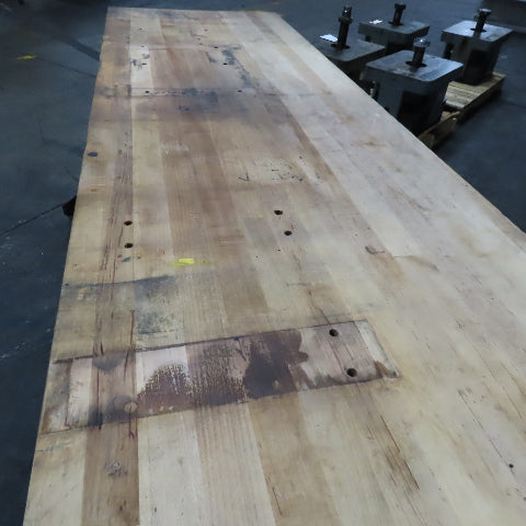 72" x 24" Butcher Block Top Rolling Work Station Desk Assembly Table 37" Tall