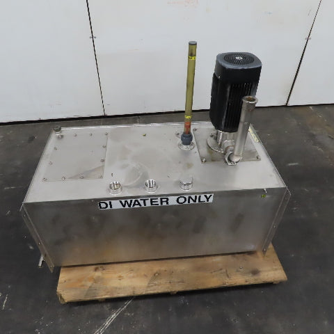 Zyklomat 200 Liter Stainless Steel Water Fluid Storage Overflow Tank 400V 3Ph