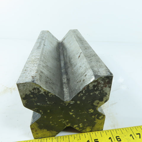 3-1/4" Square 4 Way Vee Press Brake Die 8" Long