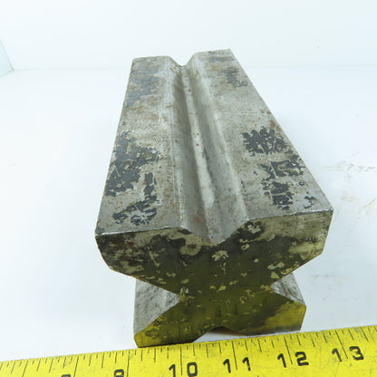 3-1/4" Square 4 Way Vee Press Brake Die 8" Long