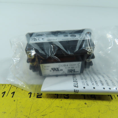 Red Lion CUB4L000 Digital LCD Display Panel Counter 9-28VDC