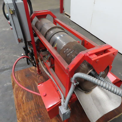 Compact Rotating Trummel Material Dryer Separator 0-60RPM 480V 3Ph