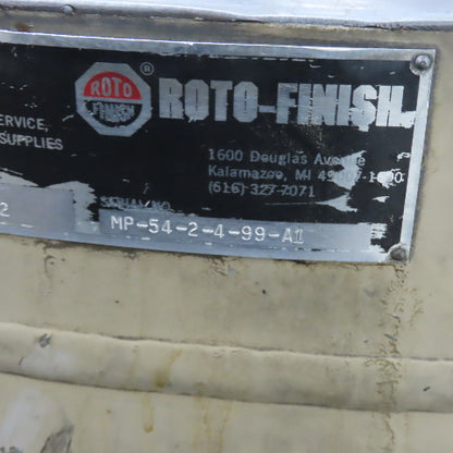 Roto-Finish MP-54-2-4 Multi-Pass 4 Pass 2" Channel Vibratory Deburring Unit 54"