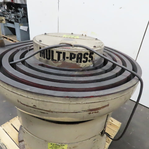 Roto-Finish MP-48-1.5-4 Multi-Pass 1-1/2" Channel Vibratory Deburring Unit 48"