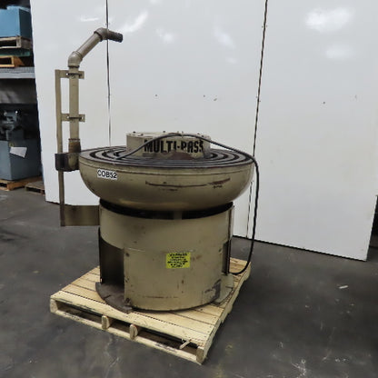 Roto-Finish MP-48-1.5-4 Multi-Pass 1-1/2" Channel Vibratory Deburring Unit 48"