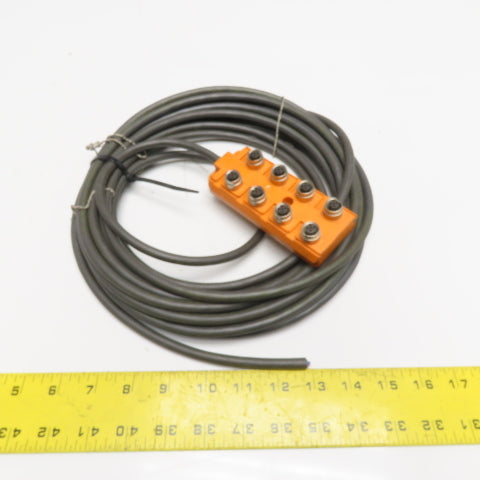 Lumberg ASB 8 5-4-331/10 M 8-Port 5-Pole M12 Actuator-Sensor Box 60V 12A 10m