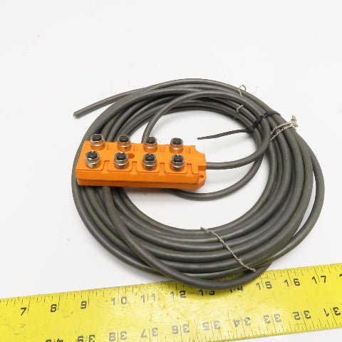 Lumberg ASB 8 5-4-331/10 M 8-Port 5-Pole M12 Actuator-Sensor Box 60V 12A 10m