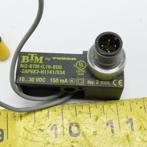 Turck Ni2-BTM-0,16-BDS-2AP6X3-H1141/S34 Proximity Sensor 2mm Sn 10-30VDC M12