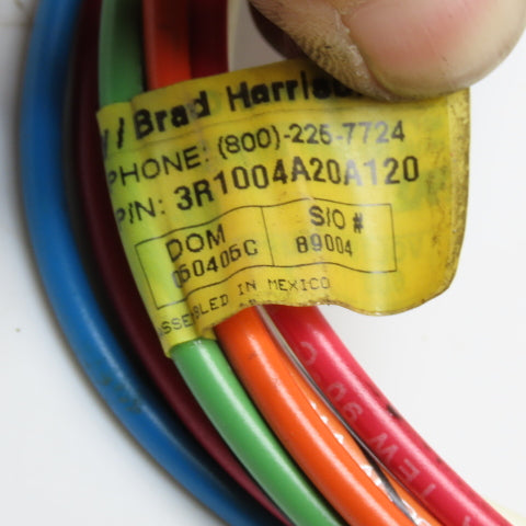 Brad Harrison 3R1004A20A120 10P Female Receptacle Connector 600V 7A 12" Leads