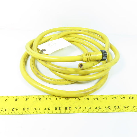 Woodhead 301002A01F200 10-Pin Multi-Conductor Cable Assembly 16 AWG 7A 600V 13'
