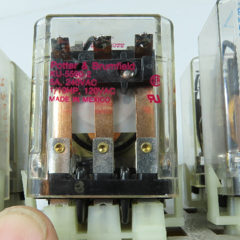 Potter & Brumfield N/A 8-Position General Purpose Relay Bank Milnor