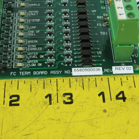Honeywell Measurex 04428901 6580500036 FC Termination Board Assembly Rev 02