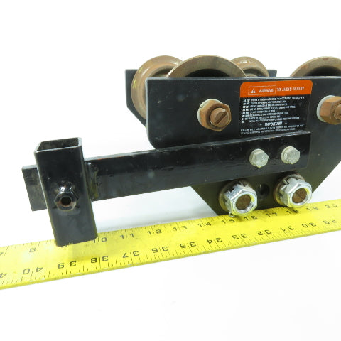CM 635 1 Ton Max Capacity Manual I-Beam Push Trolley 4-1/2"-6-3/4" Flange
