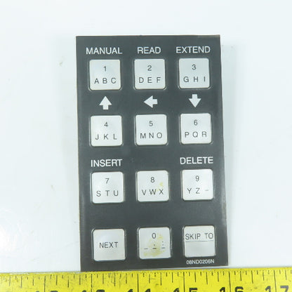 Pellerin Milnor 08ND0206N 12-Button Alphanumeric Membrane Switch Keypad Overlay