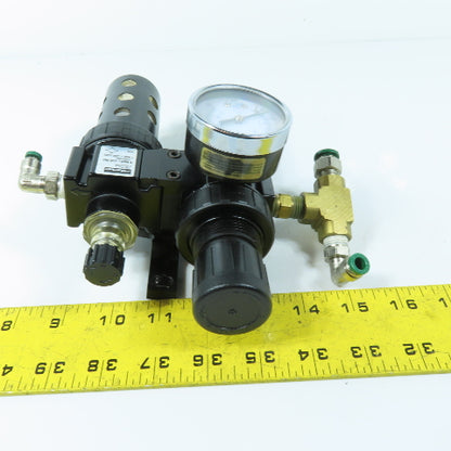 Parker 15L12NA 1/4" NPT FRL Filter Regulator Lubricator Combo 150 PSI