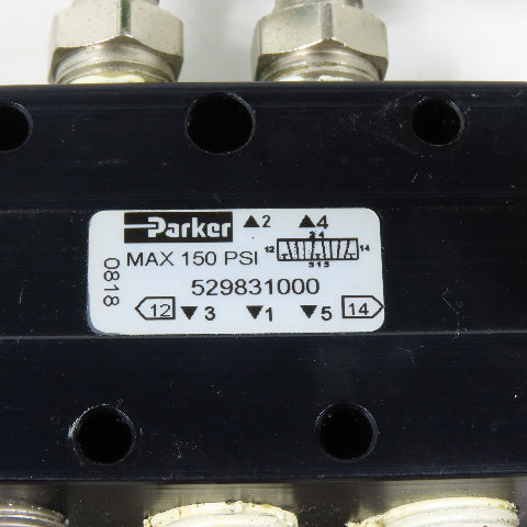 Parker 529831000 5/2 Way Manual Directional Air Valve 1/4" NPT