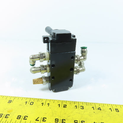 Parker 529831000 5/2 Way Manual Directional Air Valve 1/4" NPT
