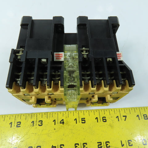 Allen-Bradley 100-A12ND31 12A 600V 3-Pole Reversing Contactor Assembly 120V Coil