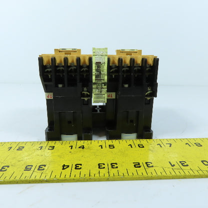 Allen-Bradley 100-A12ND31 12A 600V 3-Pole Reversing Contactor Assembly 120V Coil