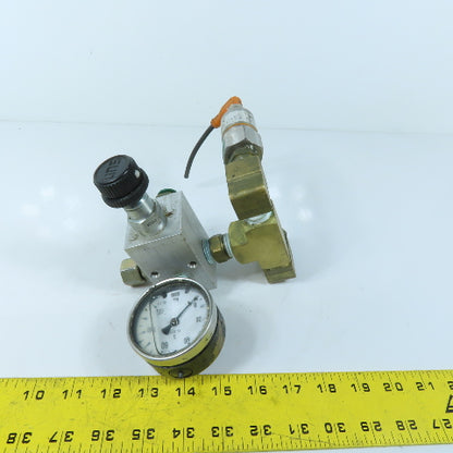 Sun FEC 1E03-AB Pilot Operated Pressure Relief Valve Manifold Block