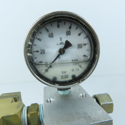 Sun FEC 1E03-AB Pilot Operated Pressure Relief Valve Manifold Block