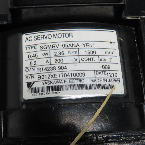 Yaskawa SGMPH-01A1A-YR11 Sigma II AC Servo Motor 100W 200V 3000RPM