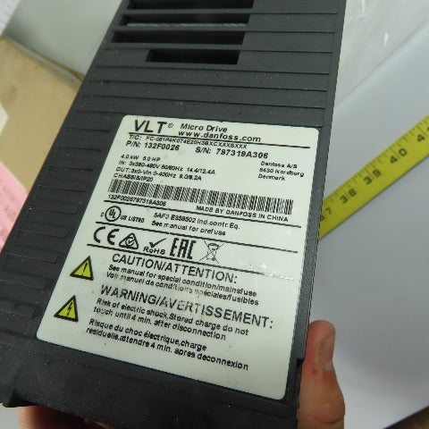 Danfoss 132F0026 FC-051P4K0T4E20H3BXCXXXSXXX VLT Micro Drive VFD 4.0kW 5.0HP