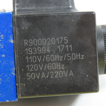 Rexroth 4WE 6 D62/OFEW110N9K4 4/2 Directional Spool Valve 110/120V