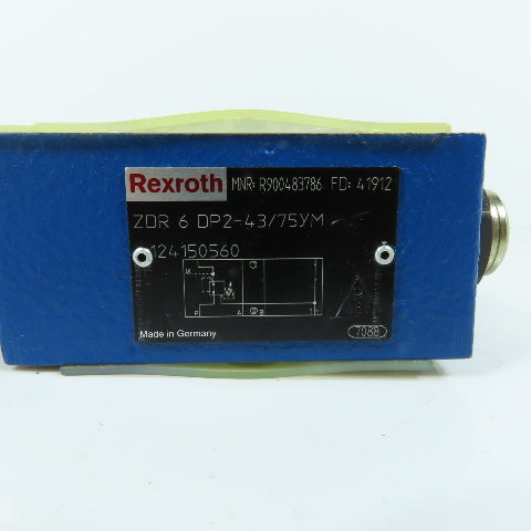 Rexroth ZDR 6 DP2-43/75YM Sandwich Plate Pressure Reducing Valve