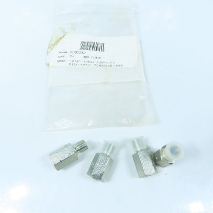 Pipe Adapter Fitting Lot 1/8 NPT Female x M10x1.0 Male Lot Of 4