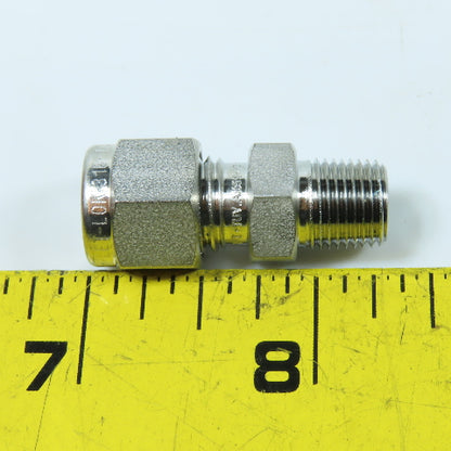Ham-Let Let-Lok Compression Fitting Adapter 1/8" NPT x 1/4" Tube Lot Of 4