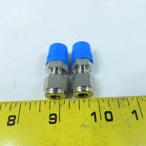 Ham-Let Let-Lok 1/4" NPT x 1/4" Compression Fitting Lot Of 2