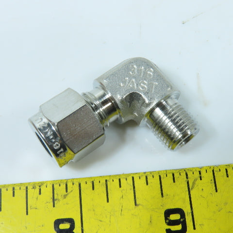Parker 6007233 Compression Fitting Elbow Lot 1/4 Tube x 1/8 NPT Male Lot Of 3