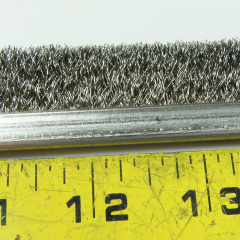 1" x 18-1/2" Stainless Steel Wire Rigid Strip Brush Lot Of 20