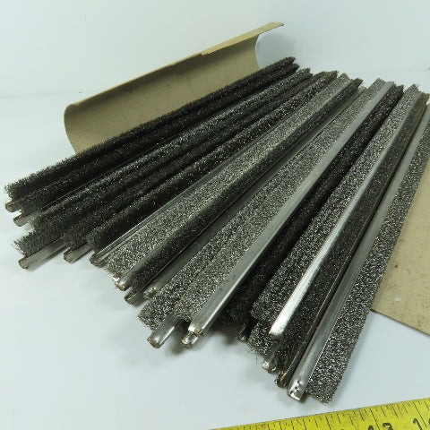 1" x 18-1/2" Stainless Steel Wire Rigid Strip Brush Lot Of 20