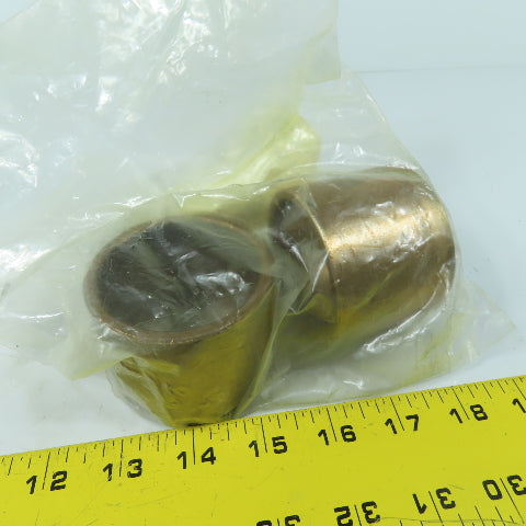 Isostatic Inc. 2.254 ID x 2.631 OD Bronze Wear Bushing Bearing Sleeve 2" Long