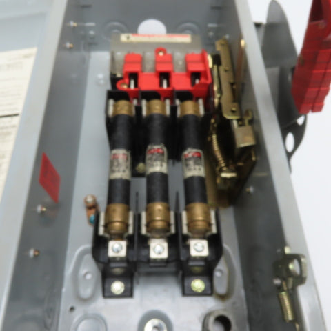 Siemens HF361 30A 3-Pole Fusible Heavy Duty Safety Disconnect Switch 600VAC