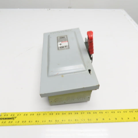 Siemens HF361 30A 3-Pole Fusible Heavy Duty Safety Disconnect Switch 600VAC