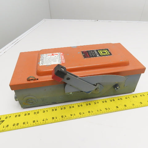 Square D H361 30A 3-Pole Single Throw Fusible Safety Disconnect Switch 600V