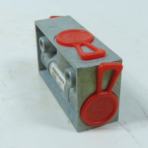 Rexroth Bosch 5340.170.100 1/4" NPT Pneumatic Shuttle Valve Block