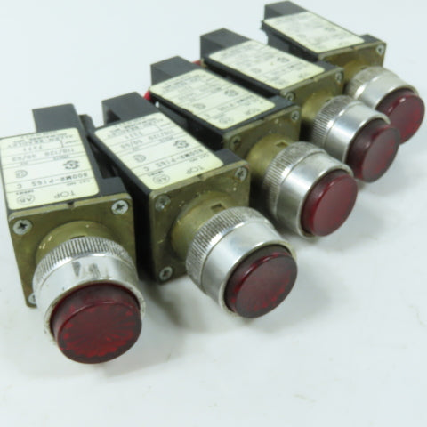 Allen Bradley 800MR-P16S 110/120V Red Pilot Light Lot Of 5