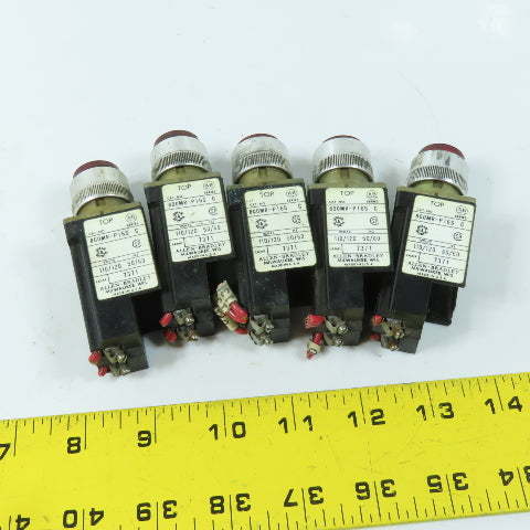 Allen Bradley 800MR-P16S 110/120V Red Pilot Light Lot Of 5