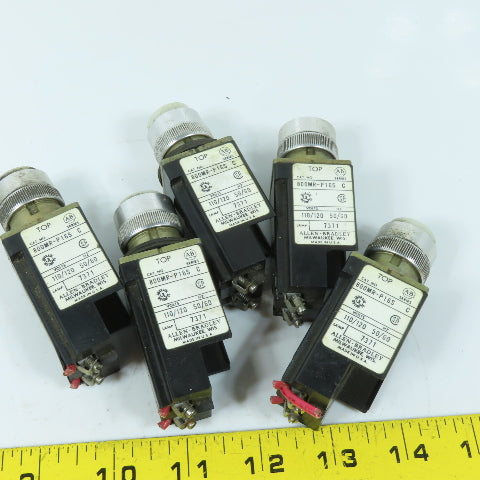 Allen Bradley 800MR-P16S 110/120V White Pilot Light Lot Of 5