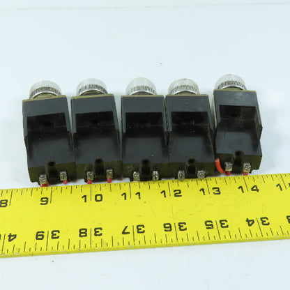 Allen Bradley 800MR-P16S 110/120V White Pilot Light Lot Of 5
