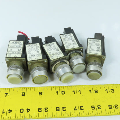 Allen Bradley 800MR-P16S 110/120V White Pilot Light Lot Of 5