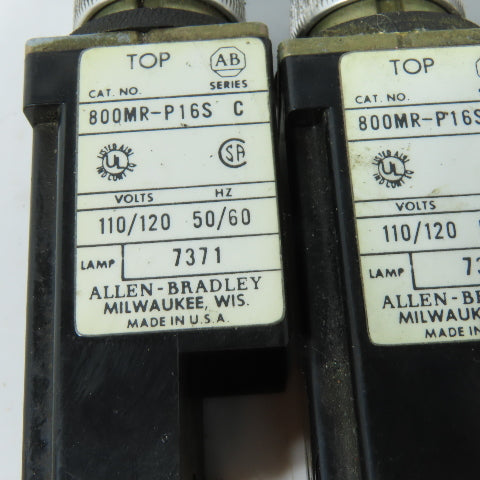 Allen Bradley 800MR-P16S 110/120V Blue Pilot Light Lot Of 4