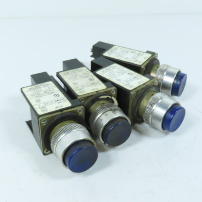 Allen Bradley 800MR-P16S 110/120V Blue Pilot Light Lot Of 4