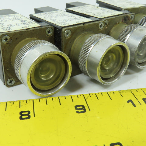 Allen Bradley 800MR-P16S 110/120V Clear Pilot Light Lot Of 4