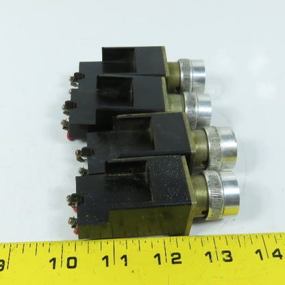 Allen Bradley 800MR-P16S 110/120V Clear Pilot Light Lot Of 4