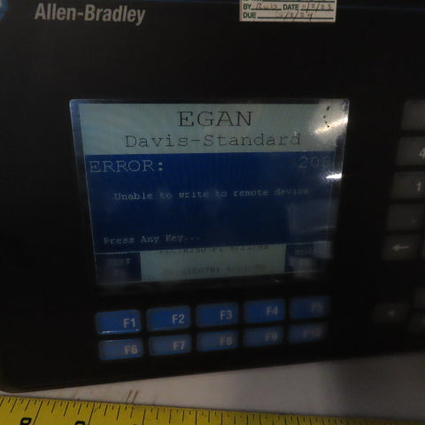 Allen-Bradley 2711-B6C1 PanelView 600 HMI Operator Terminal 240V